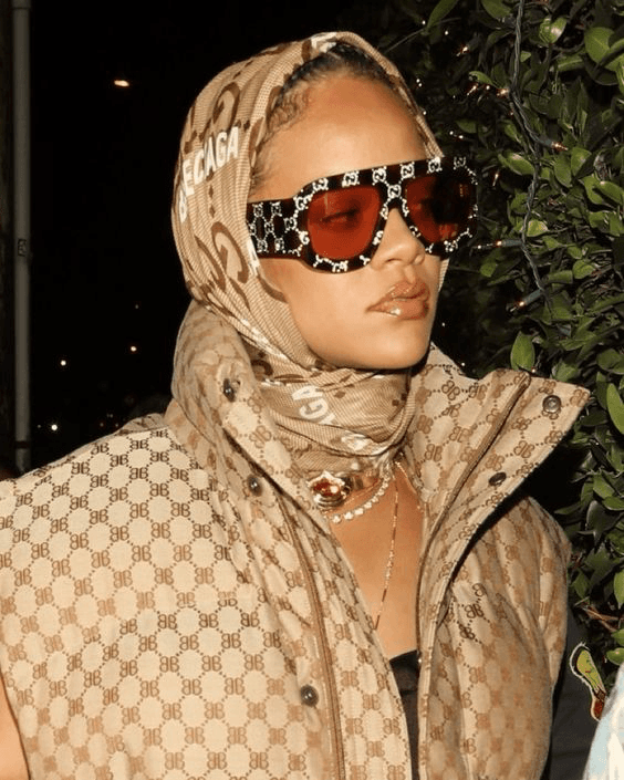 Rihanna Wearing Gucci x Balenciaga 