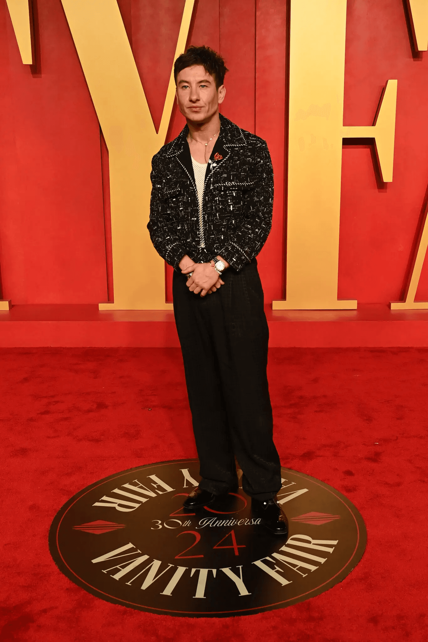 Barry Keoghan wearing Amiri