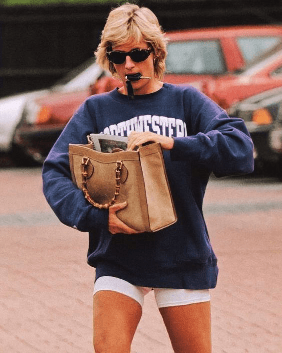 Princess Diana Wearing Gucci Bamboo Bag