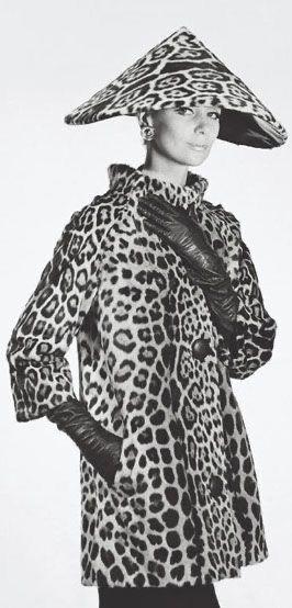 Audrey Hepburn in a matching leopard look